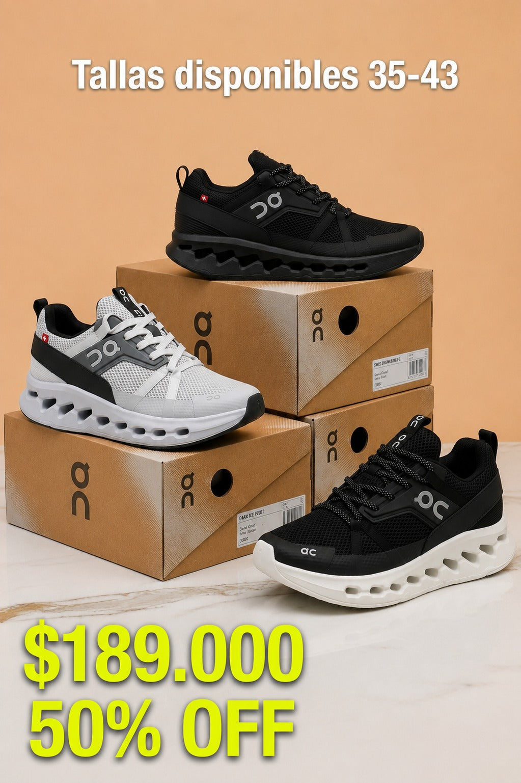 🔥ON CLOUD HORIZON TENIS CALZADO 50% OFF